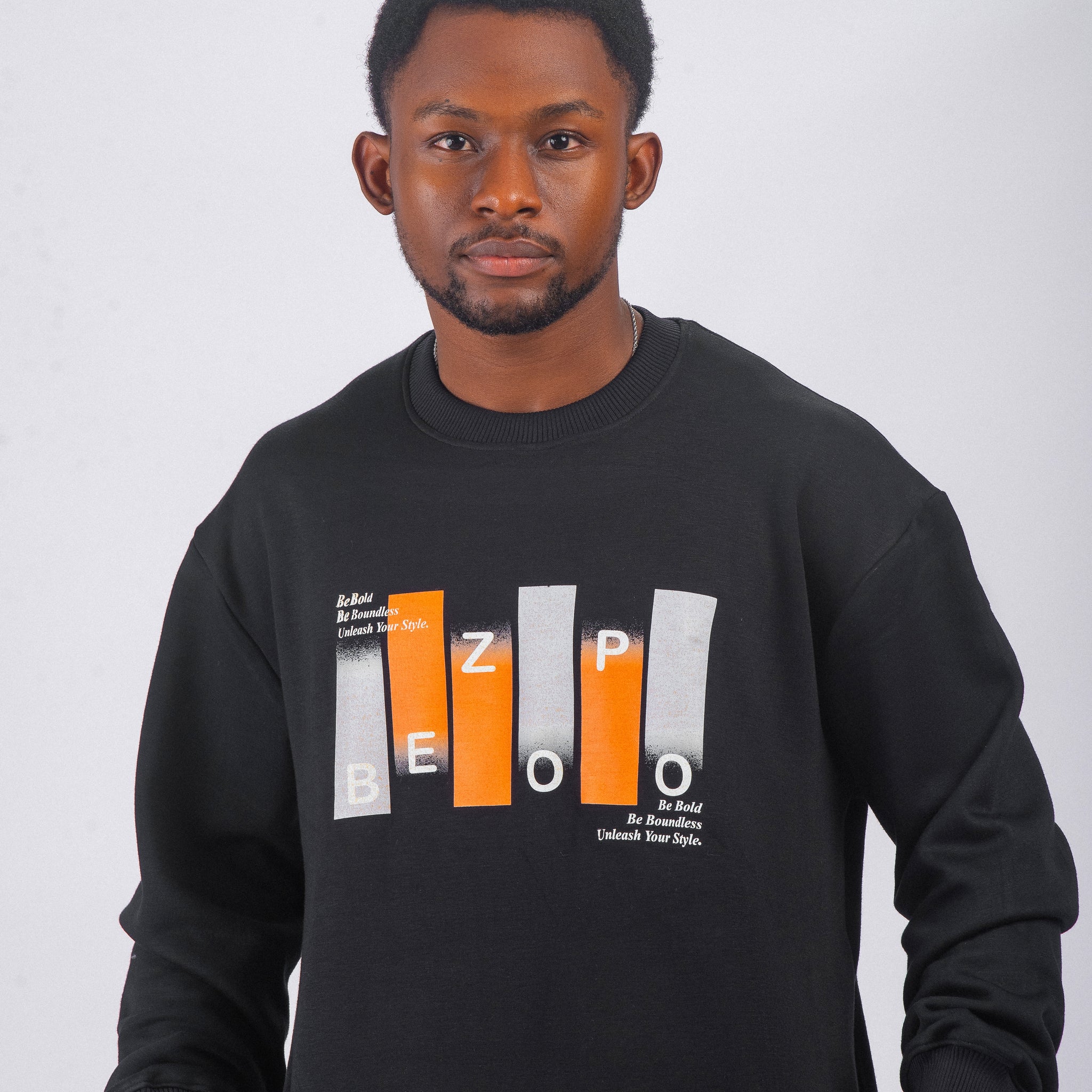 Black Bezopo Graphics Sweatshirt