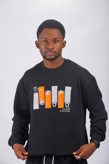 Black Bezopo Graphics Sweatshirt