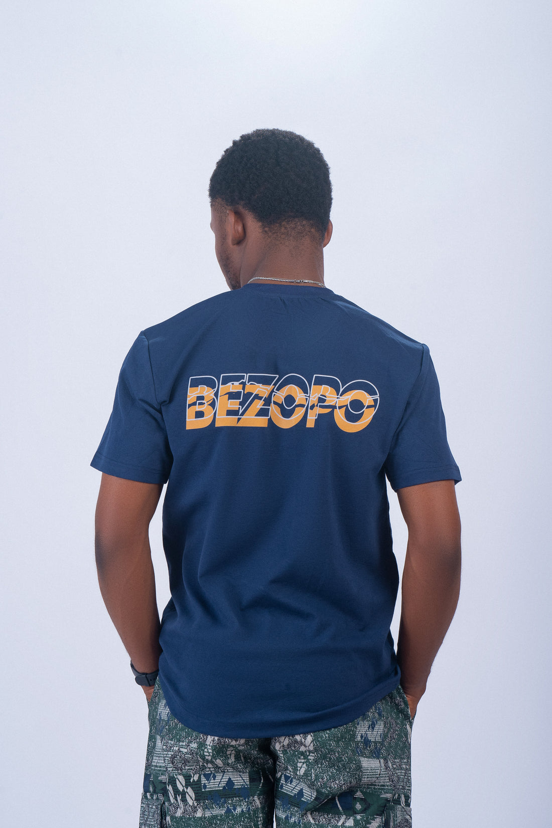 Bezopo Short Sleeve Tee - Navy Blue