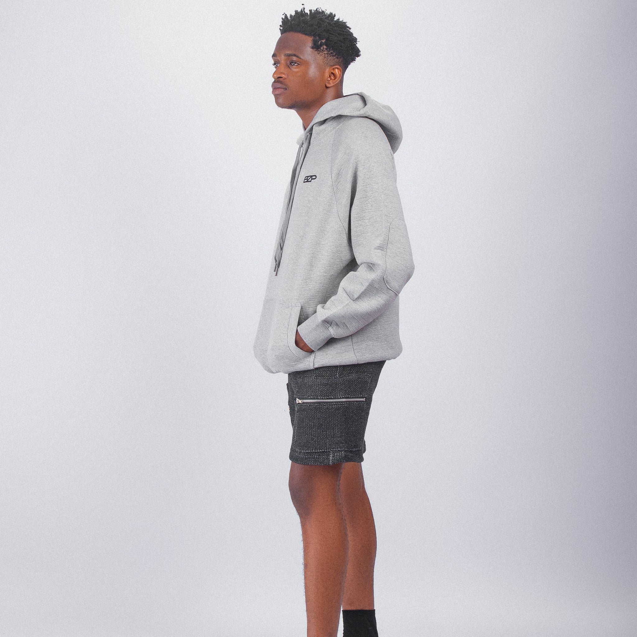 Charcoal Knit Bezopo shorts