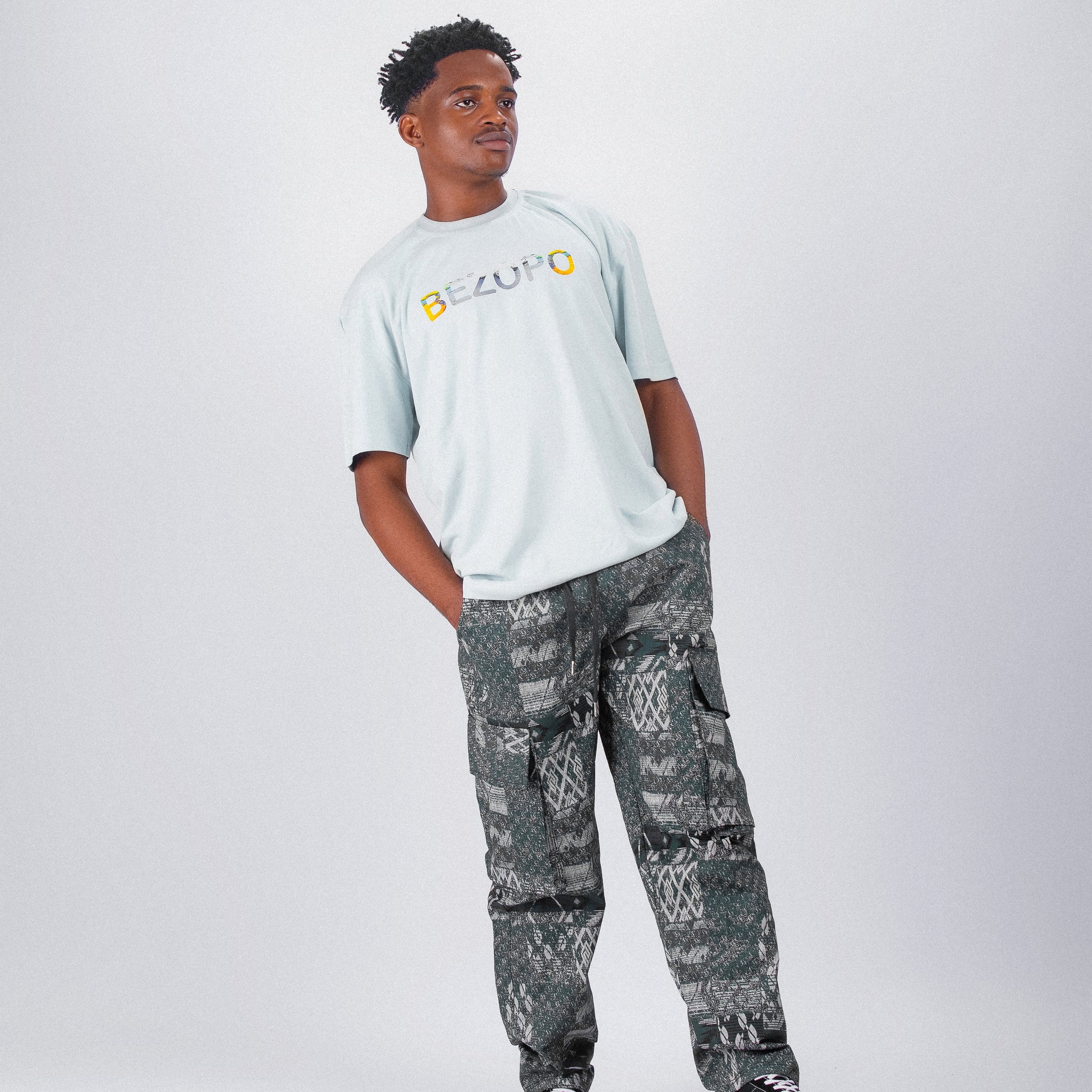 Bezopo Skyline Short Tee - Mint Green