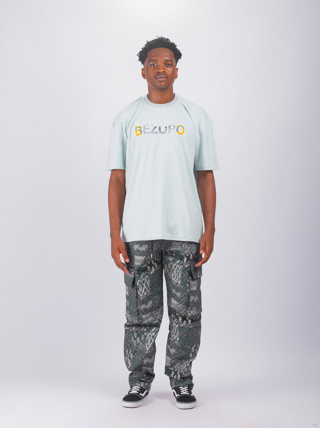 Bezopo Skyline Short Tee - Mint Green